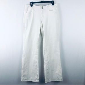Curvy Stretch White Jeans 12 Gap